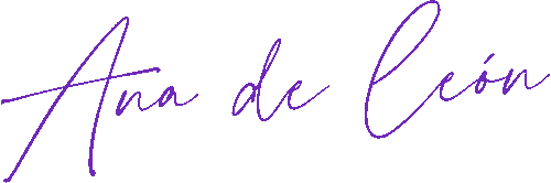 Firma de Ana de León